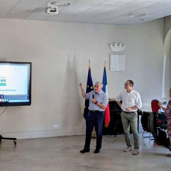 Hervé Gillé lors de l'atelier de sensibilisation - CG6
